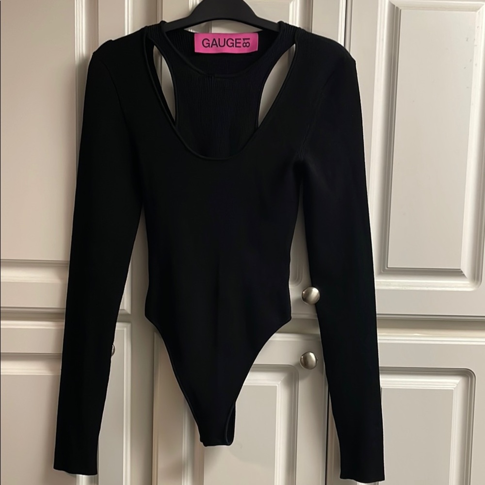 Gauge Black Long Sleeve Bodysuit